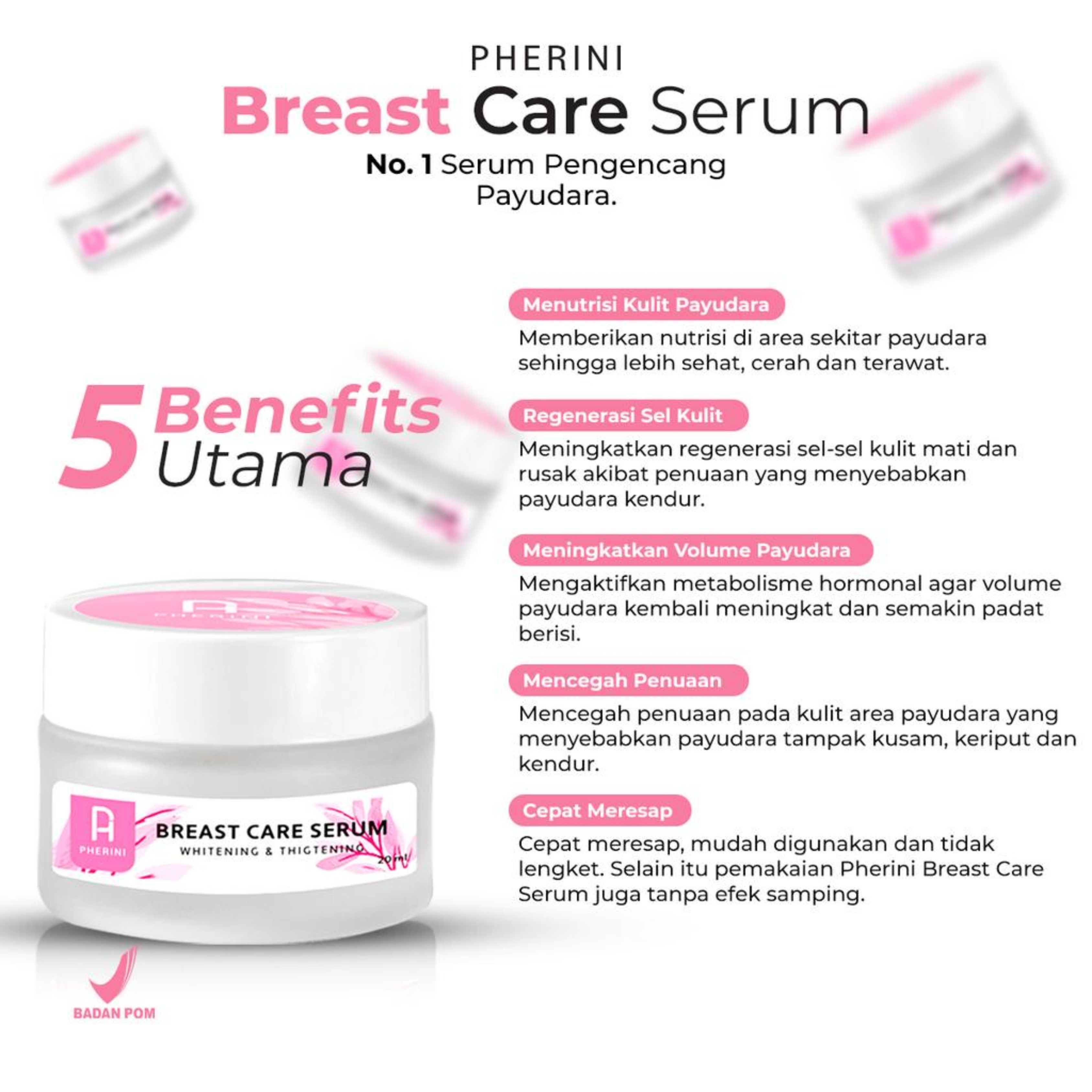 Pherini Breast Care Serum Untuk Sempurnakan Bentuk Payudara Kamu